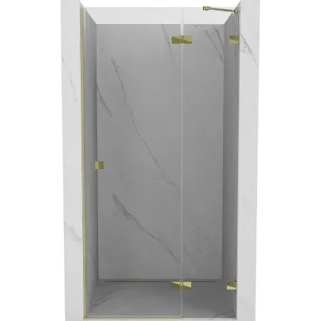 Mexen Lunar porte de douche battante droite 95 cm, transparent, doré - 834-095-000-50-00-P