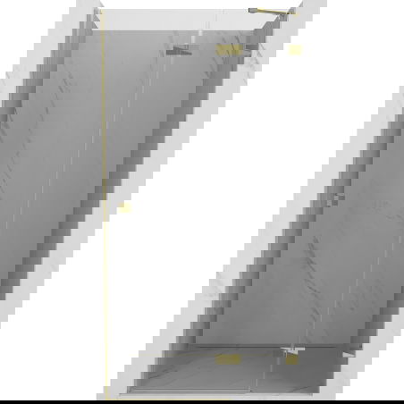 Mexen Lunar douchedeur draaibaar rechts 115 cm, transparant, goud - 834-115-000-50-00-P