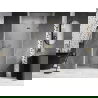Mexen Lunar douchedeur zwenkbaar rechts 115 cm, transparant, goud - 834-115-000-50-00-P