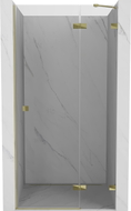 Mexen Lunar desna viseća tuš vrata 120 cm, prozirna, zlatna - 834-120-000-50-00-P