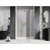 Mexen Lunar drzwi prysznicowe uchylne prawe 130 cm, transparent, złote - 834-130-000-50-00-P