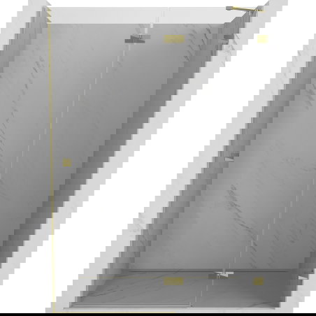 Mexen Lunar δεξιά ανοιγόμενη πόρτα ντους 140 εκ, διαφανής, χρυσή - 834-140-000-50-00-P