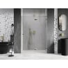 Mexen Lunar porte de douche pivotante droite 140 cm, transparent, doré - 834-140-000-50-00-P