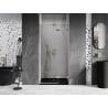 Mexen Lunar porte de douche pivotante droite 75 cm, transparent, doré brossé - 834-075-000-55-00-P