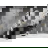 Mexen Lunar scharnierende douchedeur rechts 100 cm, transparant, goud geborsteld - 834-100-000-55-00-P