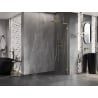 Mexen Lunar L paroi de douche Walk-in droite 70 x 200 cm, transparent 8 mm, or brossé - 830L-070-000-55-00-P