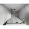 Mexen Lunar dušinurga parempoolsed uksed 120 cm, läbipaistev, harjatud kuldne - 834-120-000-55-00-P
