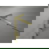 Mexen Lunar L douchewand Walk-in rechts 80 x 200 cm, transparant 8 mm, goud geborsteld - 830L-080-000-55-00-P