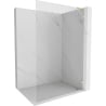 Mexen Lunar L paroi de douche Walk-in droite 90 x 200 cm, transparent 8 mm, or brossé - 830L-090-000-55-00-P