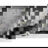Mexen Lunar Dusch-Schwingtür rechts 130 cm, transparent, gebürstetes Gold - 834-130-000-55-00-P