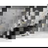 Mexen Lunar Dusch-Schwingtür rechts 130 cm, transparent, gebürstetes Gold - 834-130-000-55-00-P