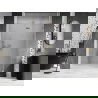 Mexen Lunar Dusch-Schwingtür rechts 130 cm, transparent, gebürstetes Gold - 834-130-000-55-00-P