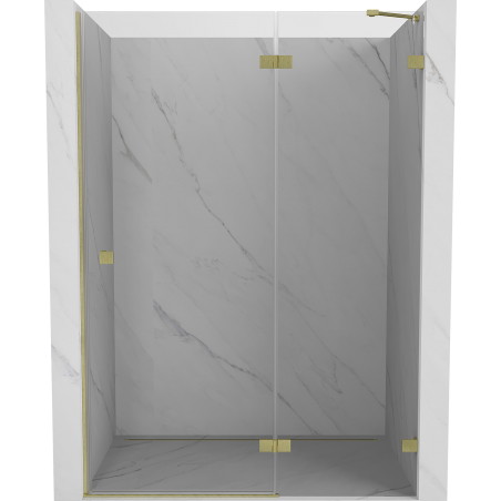 Mexen Lunar parema hingega dušiuks 135 cm, läbipaistev, harjatud kuldne - 834-135-000-55-00-P