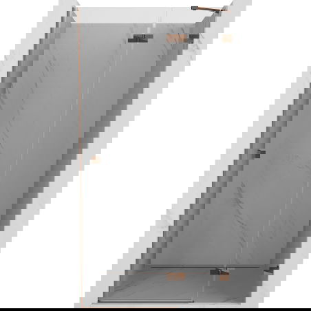 Mexen Lunar douchedeur, scharnierdeur rechts 100 cm, transparant, roségoud - 834-100-000-60-00-P