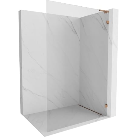 Mexen Lunar L Shower Wall Walk-in Right 70 x 200 cm, Transparent 8 mm, Rose Gold - 830L-070-000-60-00-P