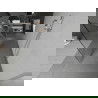 Mexen Kioto freistehende Duschwand 110 x 200 cm, weiße Welle 8 mm, Chrom - 800-110-002-01-97