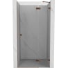 Mexen Lunar drzwi prysznicowe uchylne prawe 120 cm, transparent, różowe złoto - 834-120-000-60-00-P