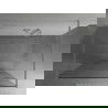 Mexen Kioto freistehende Duschwand 110 x 200 cm, weiße Welle 8 mm, Chrom - 800-110-002-01-97