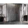 Mexen Lunar L dušisein Walk-in paremal 90 x 200 cm, läbipaistev 8 mm, roosa kuld - 830L-090-000-60-00-P