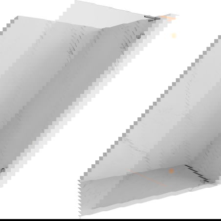 Mexen Lunar L Douchewand Walk-in rechts 100 x 200 cm, transparant 8 mm, roségoud - 830L-100-000-60-00-P