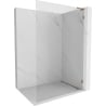 Mexen Lunar L Duschwand Walk-in rechts 100 x 200 cm, transparent 8 mm, Roségold - 830L-100-000-60-00-P