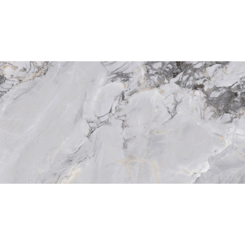 Mexen Limos Grey glasiertes Feinsteinzeug rekt. G1, Boden- und Wandfliese 120 x 60 cm, glänzend - TL127-120-060-01