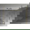 Mexen Kioto freistehende Duschwand 100 x 200 cm, weiße Welle 8 mm, Gold - 800-100-002-50-97