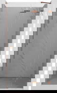 Mexen Lunar douchedeur naar buiten openslaand rechts 70 cm, transparant, geborsteld koper - 834-070-000-65-00-P