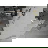 Mexen Kioto vrijstaande douchewand 120 x 200 cm, witte golf 8 mm, goud - 800-120-002-50-97