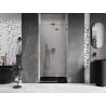 Mexen Lunar Right Hinged Shower Door 95 cm, Transparent, Brushed Copper - 834-095-000-65-00-P
