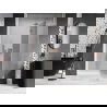 Mexen Lunar Duschdrehtür rechts 135 cm, transparent, gebürstetes Kupfer - 834-135-000-65-00-P