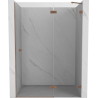 Mexen Lunar drzwi prysznicowe uchylne prawa 140 cm, transparent, miedź szczotkowana - 834-140-000-65-00-P