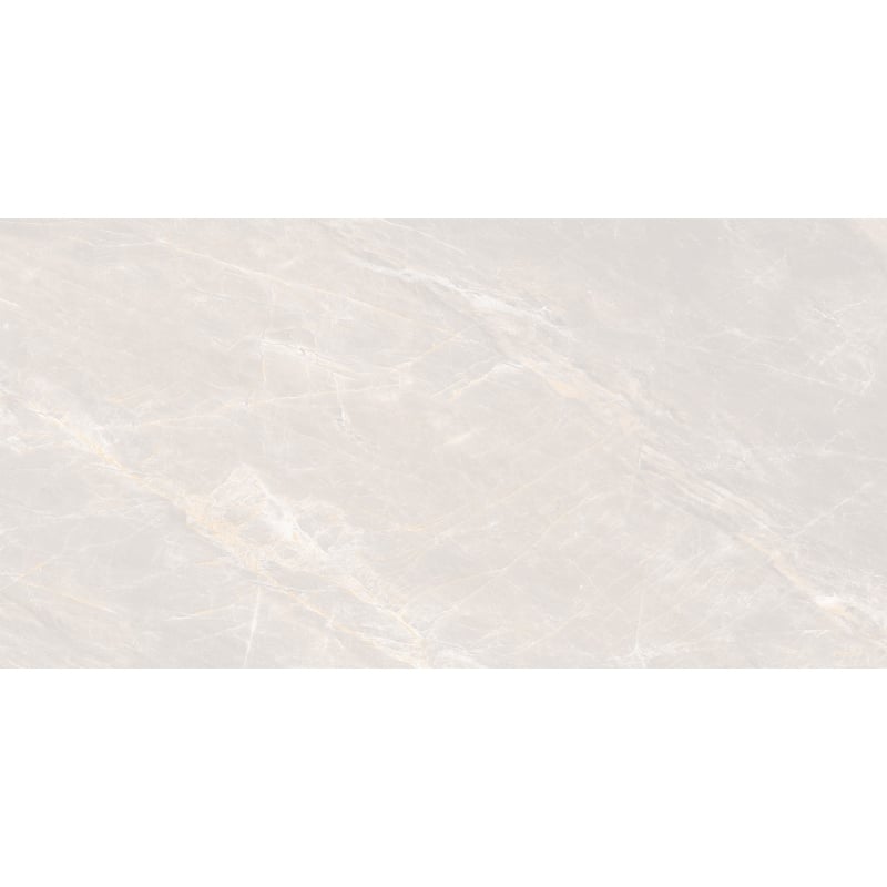 Mexen Brazilian Bianco glazed rectified porcelain tile G1, floor-wall tile 120 x 60 cm, gloss - TL131-120-060-01