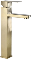 Mexen Emma high washbasin faucet, brushed gold - 71910-50