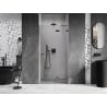 Mexen Lunar drzwi prysznicowe uchylne prawe 105 cm, transparent, gun gray szczotkowany - 834-105-000-66-00-P
