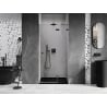 Mexen Lunar drzwi prysznicowe uchylne prawe 125 cm, transparent, gun gray szczotkowany - 834-125-000-66-00-P
