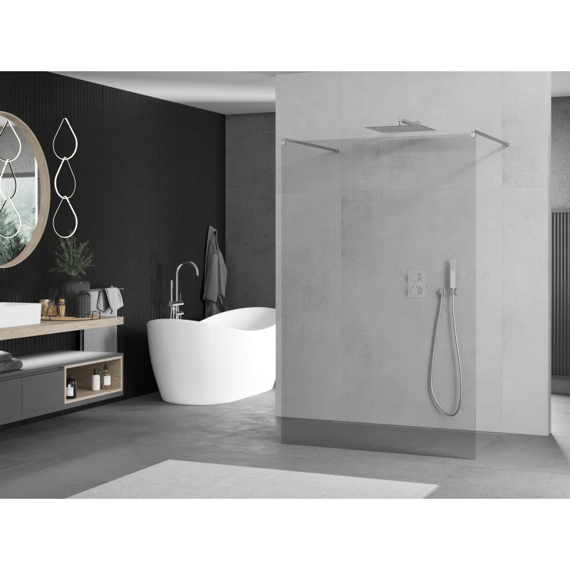 Mexen Kioto vabalt seisev dušisein 130 x 200 cm, läbipaistev 8 mm, kroom - 800-130-002-01-00
