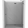 Mexen Lunar porte de douche pivotante droite 130 cm, transparent, gris canon brossé - 834-130-000-66-00-P