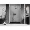 Mexen Lunar 135 cm Right Hinged Shower Door, Transparent, Brushed Gun Gray - 834-135-000-66-00-P