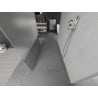 Mexen Kioto vrijstaande douchewand 140 x 200 cm, transparant/frost 8 mm, chroom - 800-140-002-01-35