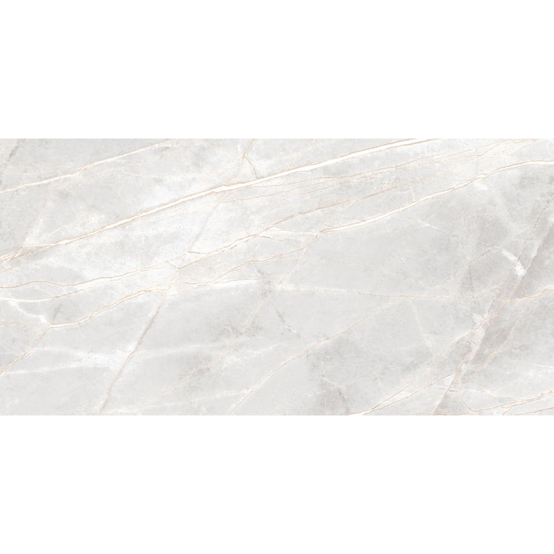 Mexen Cressida White glazed rectified porcelain G1, floor-wall tile 120 x 60 cm, gloss - TL135-120-060-01