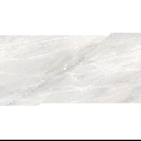 Mexen Cressida White geglazuurde rechthoekige G1-grès, vloer- en wandtegel 120 x 60 cm, glanzend - TL135-120-060-01