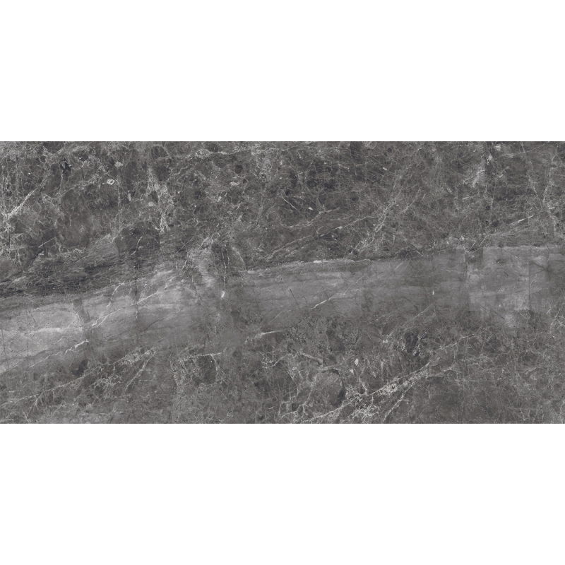 Mexen Quetta Nero glaserad rektifierad granitkeramik G1, golv- och väggplatta 120 x 60 cm, glans - TL136-120-060-03