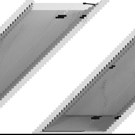 Mexen Lunar douchedeur scharnierend rechts 75 cm, transparant, zwart - 834-075-000-70-00-P