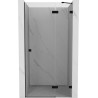 Mexen Lunar dušiuks ukse paremal pool 75 cm, läbipaistev, must - 834-075-000-70-00-P
