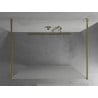 Mexen Kioto freestanding shower screen 110 x 200 cm, frost 8 mm, gold - 800-110-002-50-30