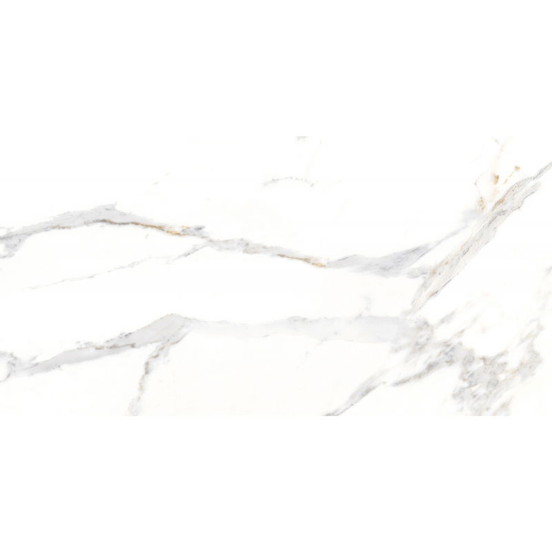 Mexen Agata Witte geglazuurde, gerectificeerde gres G1, vloer- en wandtegel 120 x 60 cm, glans - TL144-120-060-00