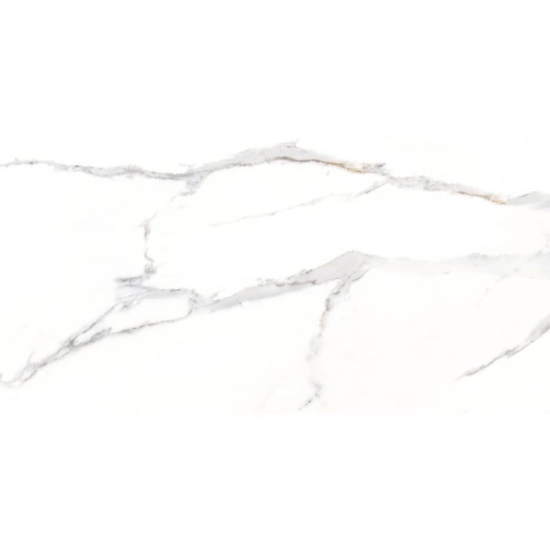 Mexen Agata Grés esmaltado branco rekt. G1, azulejo para piso e parede 120 x 60 cm, brilho - TL144-120-060-00