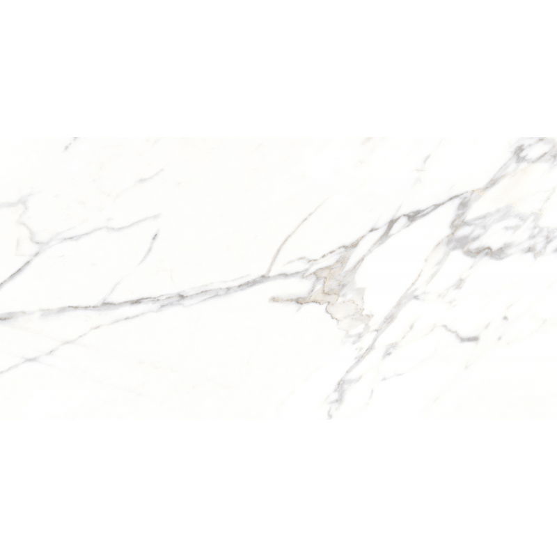 Mexen Agata Grés esmaltado branco rekt. G1, azulejo para piso e parede 120 x 60 cm, brilho - TL144-120-060-00