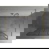 Mexen Kioto freistehende Duschwand 120 x 200 cm, schwarzes Muster 8 mm, gold - 800-120-002-50-78